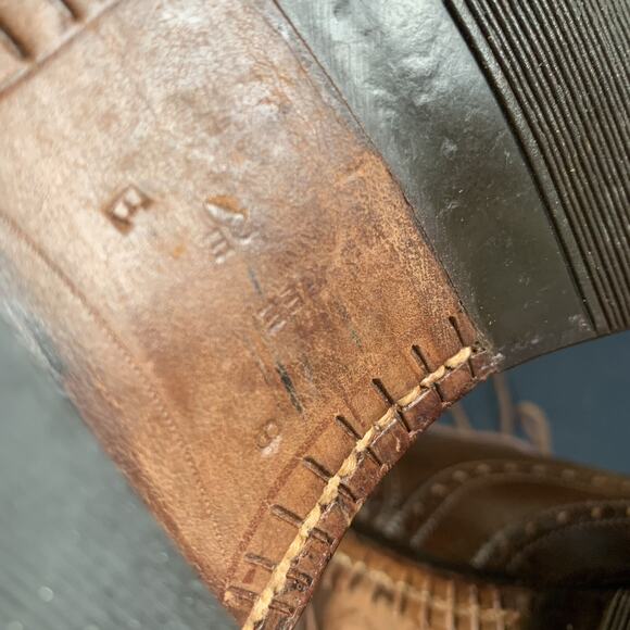 Alan McAfee Men Brown Wing Tip Dress Men’s Shoe size 10 E London Leather Lace Up main image 6